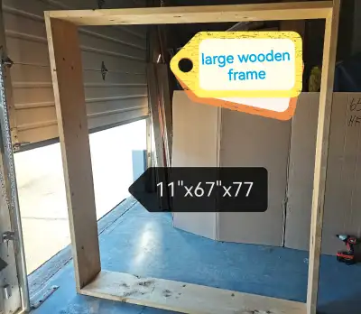 Wooden Frame large 67"x77" multi-purpose, View more