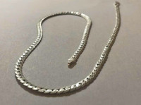 925 Sterling Silver Snake LinkNecklace - 20 inches