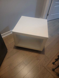Ikea side table/ nightstand with wheels