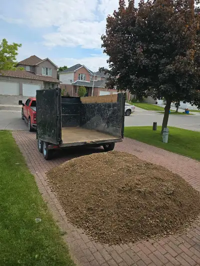 Looking to move some earth, gravel, or other materials? I'm offering my dump trailer for hire. This...