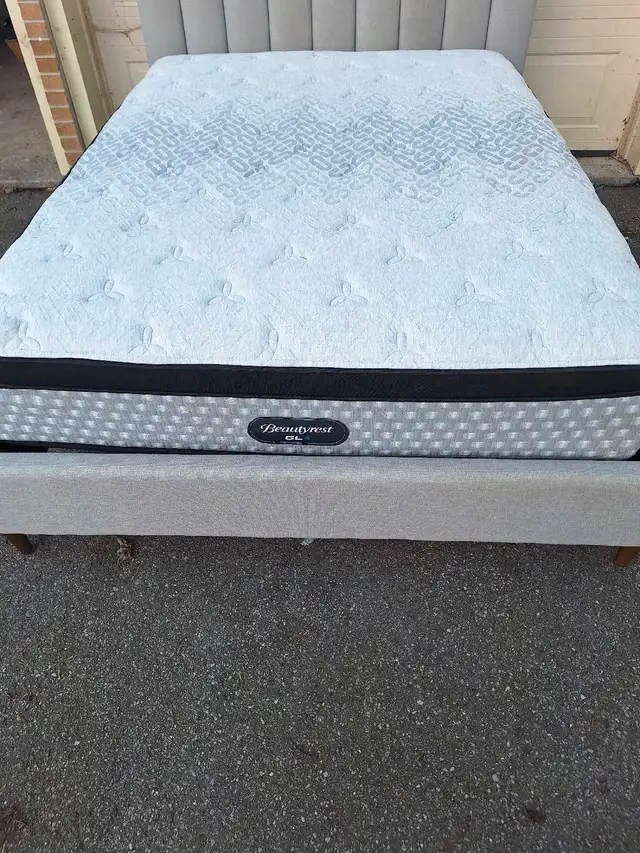 Beaudyrest Queen Bed Frame and Mattress63860082558977120