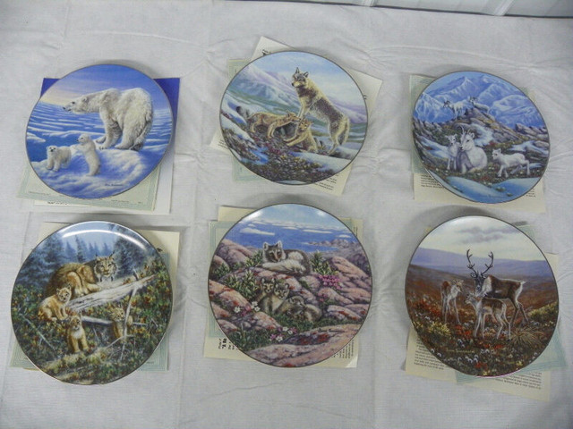 REDUCED - Treasures of the Arctic Joan Sharrock 6 Plate Set in Arts & Collectibles in Chatham-Kent