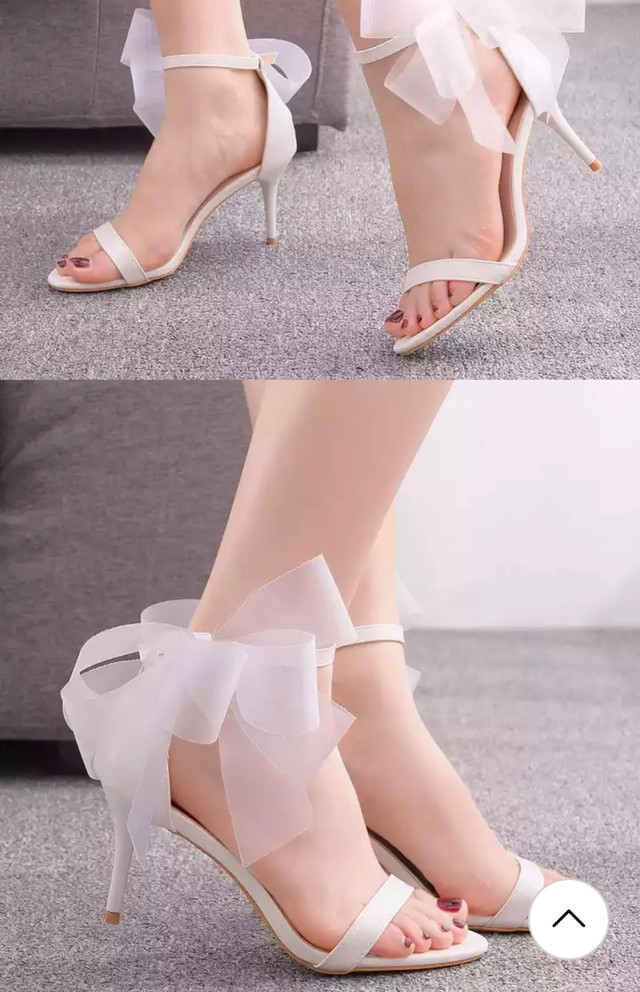 BRAND NEW Woman wedding shoes sandals 5 cm heel bow knot  in Women's - Shoes in Hamilton - Image 4