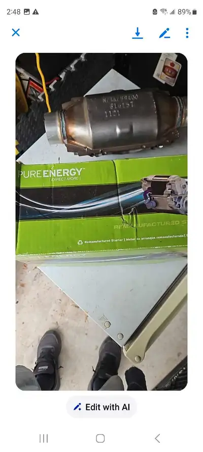 CATALYTIC CONVERTER. STARTER MOTOR. Catalytic converter., View more
