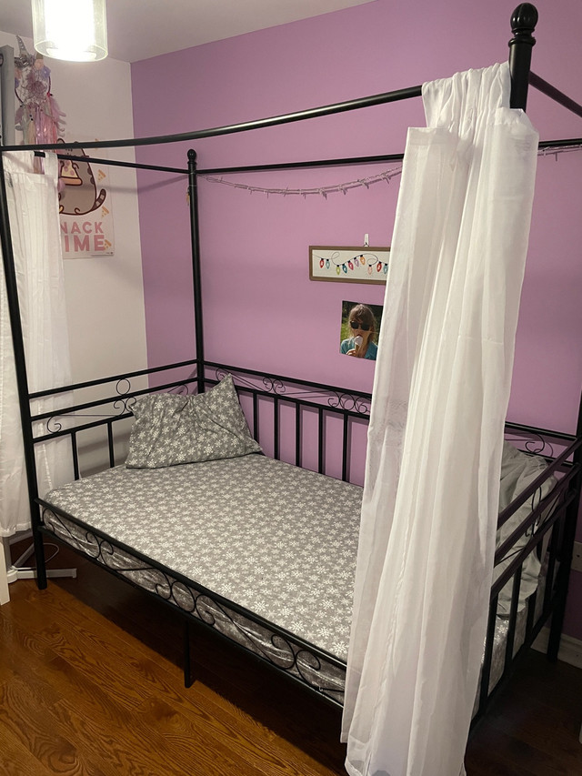 PENDING: JYSK Twin Daybed with Canopy in Beds & Mattresses in Napanee
