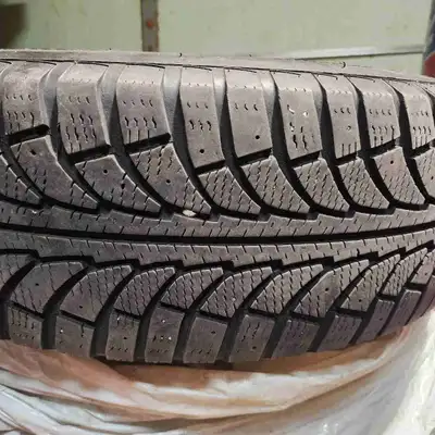 Tires are in great shape lots of tred comes with the rims 225 65 r17 studdqble gt champiro ice pro s...