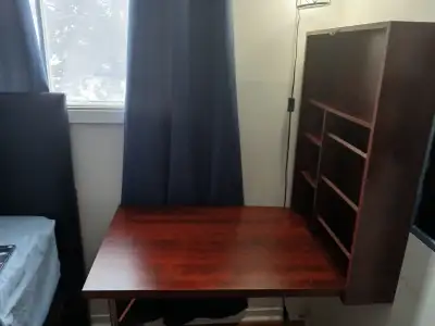 Wall mounted folding desk, only $65.   It is still available., View more