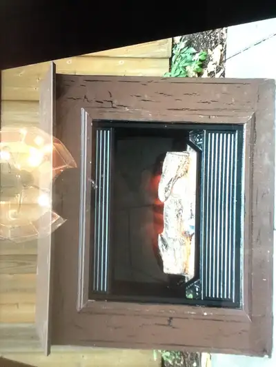 Electric Fireplace w/ cabinet - 31.5" W x 10"D x 33" H, View more