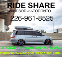 DAILY RIDESHARE FROM TORONTO TO WINDSOR 6am and pm 