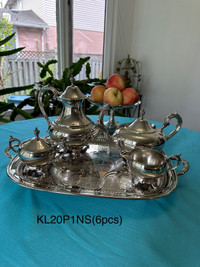 Antique silver plated tea pot set  excellent condition 
