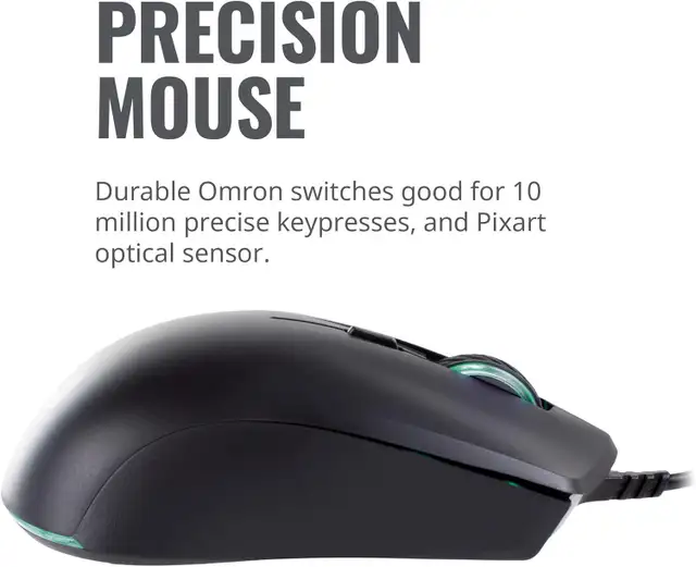 NEW MasterSet MS121 Keyboard and Mouse Set (Cooler Master) Black in Mice, Keyboards & Webcams in Markham / York Region - Image 9
