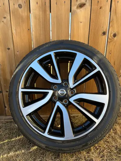 Tires for sale. They were on a 2018 Nissan Quashqai AWD All weather, Bridgestone Ecopia 422 Plus 225...