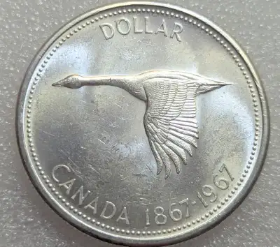 1967 Silver Dollar Canada 1857-1967 BU cdn.  #103, View more