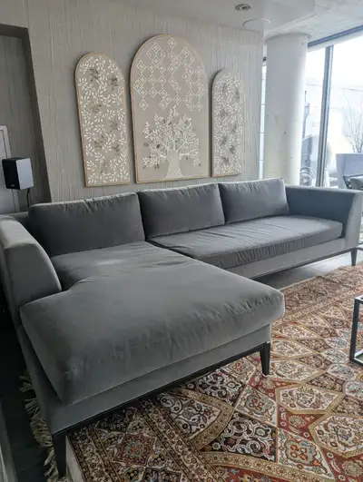Restoration Hardware Sofa - Italia Taper Chaise Sectional (left), View more