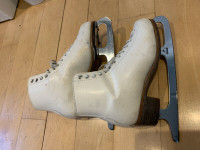 Leather Womens Figure Skates Size 6.5