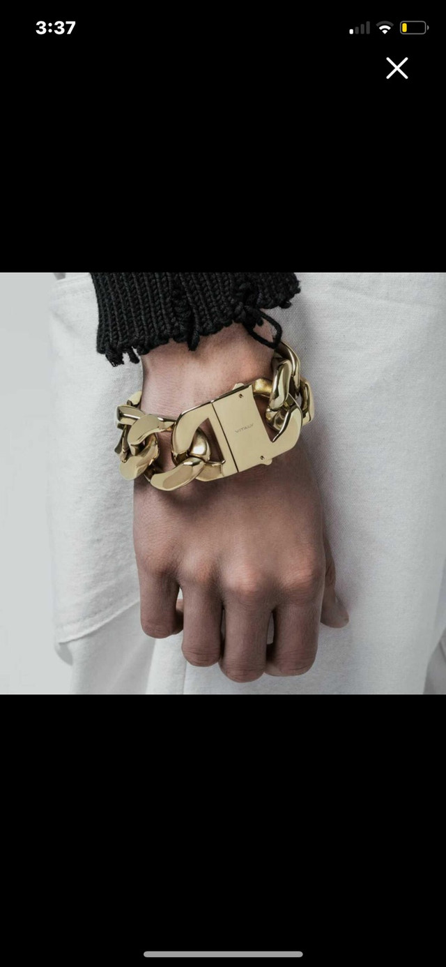 Gold VITALY Bracelet heavy  chain Gold Havoc Authentic in Jewellery & Watches in City of Toronto