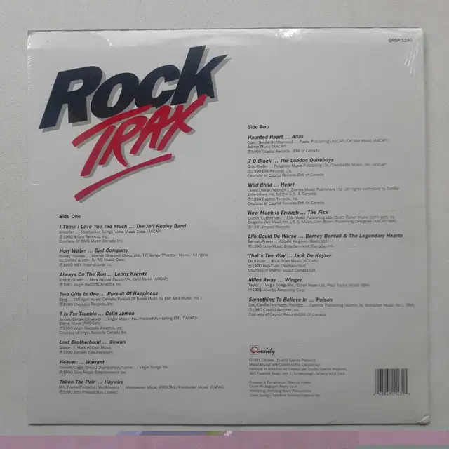 Rock Trax Compilation Album Vinyl Record LP Sampler Music in CDs, DVDs & Blu-ray in City of Toronto - Image 3
