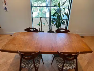 Dining room table and 4 chairs, View more