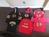 Boys Chicago Blackhawks Hoodies, shirts and a bag