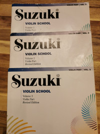 Suzuki Violin Book Volume 1, 2, 3