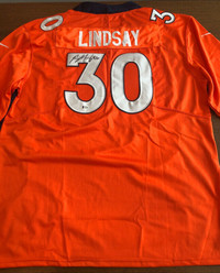 Phillip Lindsay signed Nike Denver Broncos Jersey (Beckett COA)