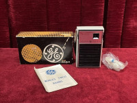GE P1756 AM portable radio, in box, like new with paperwork