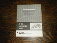 Massey 235 Agricultural Loader Operators Manual