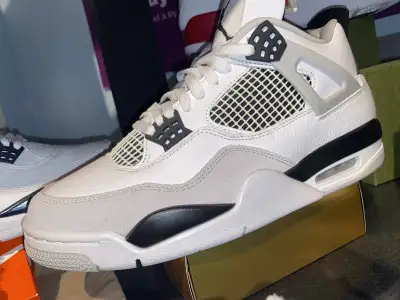 military black air Jordan 4 10.5, View more