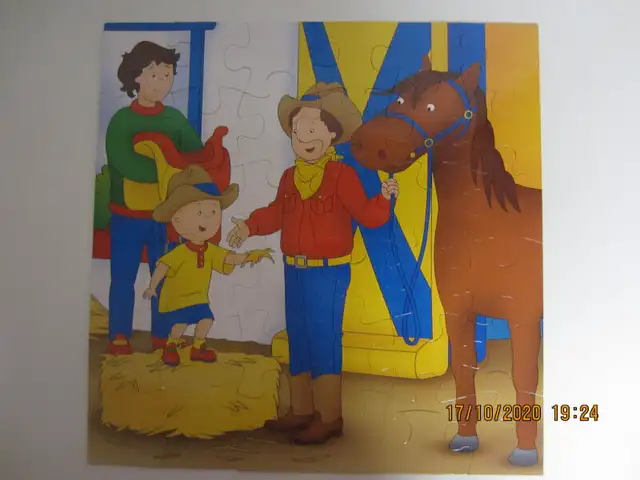 Ma valisette de cowboy Caillou avec livre et casse-tête in Toys & Games in Longueuil / South Shore - Image 3