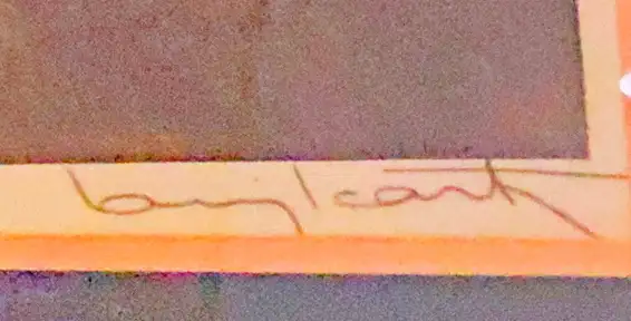 1930 Louis Icart 34.5" X  25" Print c/w Orig Gold Bakelite Frame in Arts & Collectibles in City of Halifax - Image 8