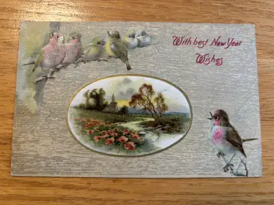 Antique German New Year’s Postcard, View more