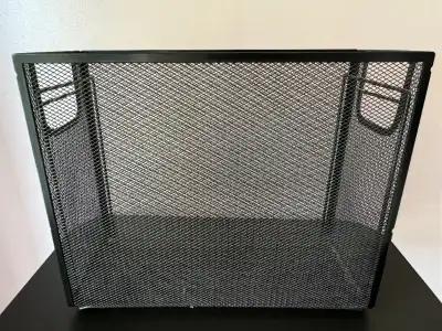Metal Mesh Tabletop File Organizer - Letter Size - Black, View more