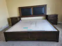 Solid Wood King Size Bed