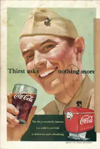 Vintage 1951 Coca Cola Advertisement ~ Soldier