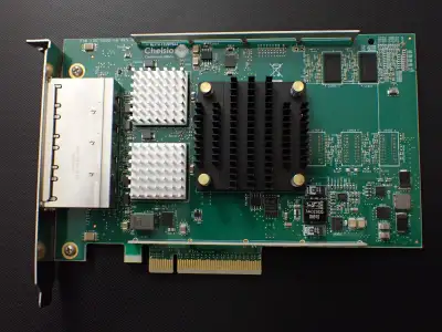10Gb Chelsio T540-BT 4-port PCIe Copper, View more