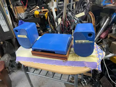new turntable with powered speakers, View more
