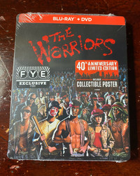The Warriors Blu Ray Steelbook, Brand New, Out of Print 