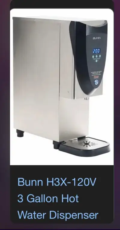 BUNN H3X-120V 3 Gallon Hot Water Dispenser, View more