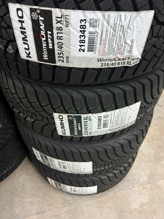 Kumho WinterCraft WP71 235/40R18 XL tires in Tires & Rims in Ottawa - Image 3