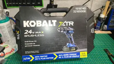 Hi, I have a Brandnew Kobalt 24V Max XTR Cordless 1/2-Inch Drill with Brushless Motor, Charger & Bat...