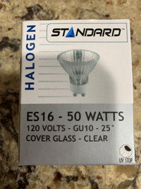 New 50 watt GU 10 halogen lightbulbs