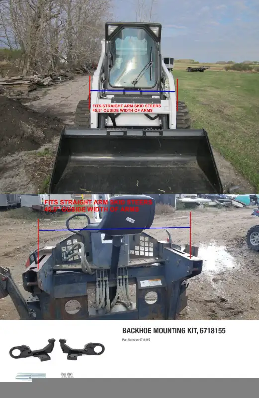 2003 Bobcat 709FDS Skid Steer Backhoe Attachment in Heavy Equipment in Regina - Image 11