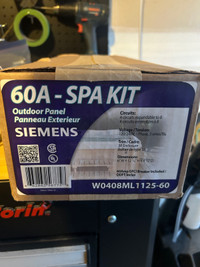 Siemens Spa Kit Outdoor Panel with 60A GCFI breaker 