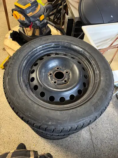 235/55/R18 winter tires on rims. 5x120mm bolt pattern They have a few seasons left on them. Selling...