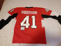 Autographed Craig Anderson Ottawa Senators Jersey with COA