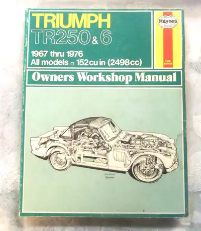 Vintage 1967 to 1976 Triumph TR6 workshop manual, View more