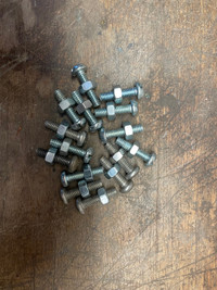 One inch by 6 mm bolts with nuts 15 (30) pcs. 