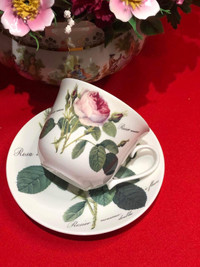 Huge tea cup & saucer Roy Kirkham Bone China -England 