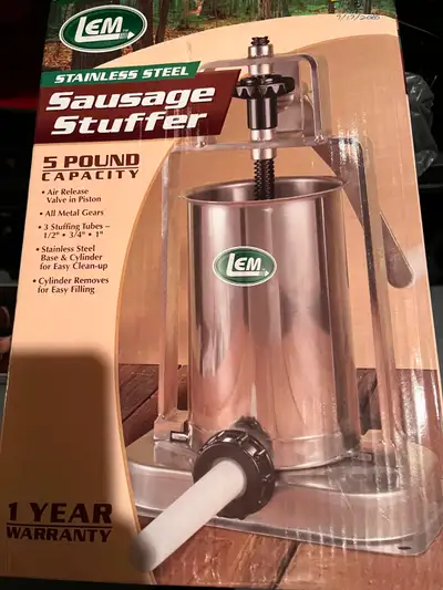 LEM 5 Pound Stainless Sausage Stuffer, View more