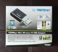 TrendNet - Mini Wireless USB Adapter - Portable Wireless Card